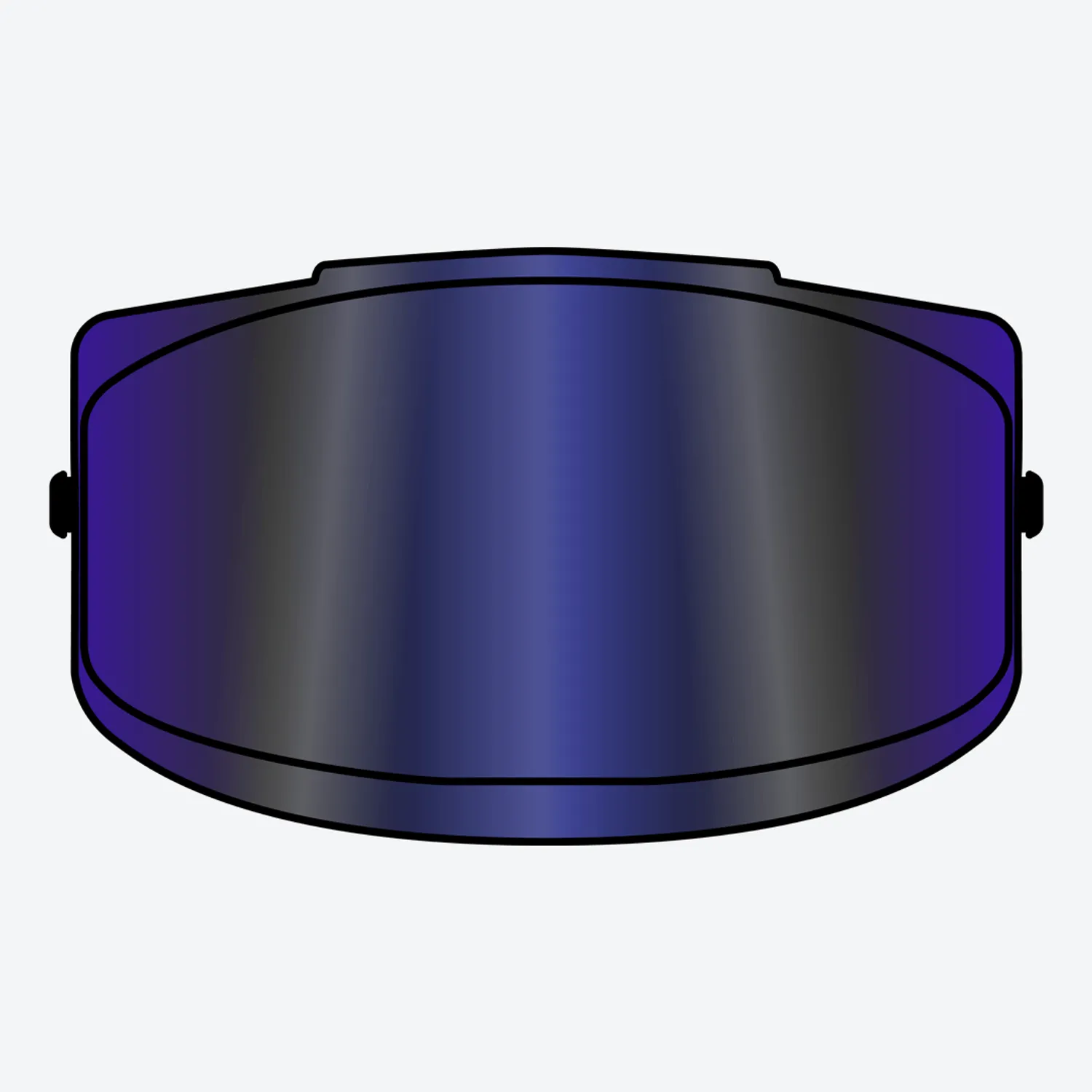 H.20-HUNTER VISOR BLUE MIRRORED