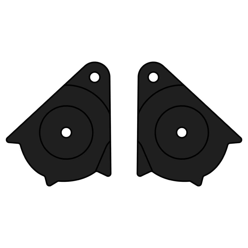 Commander under plates visor