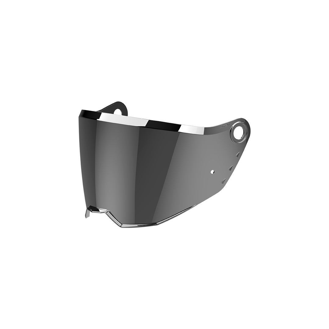 Visor commander 2 silver mirrored
