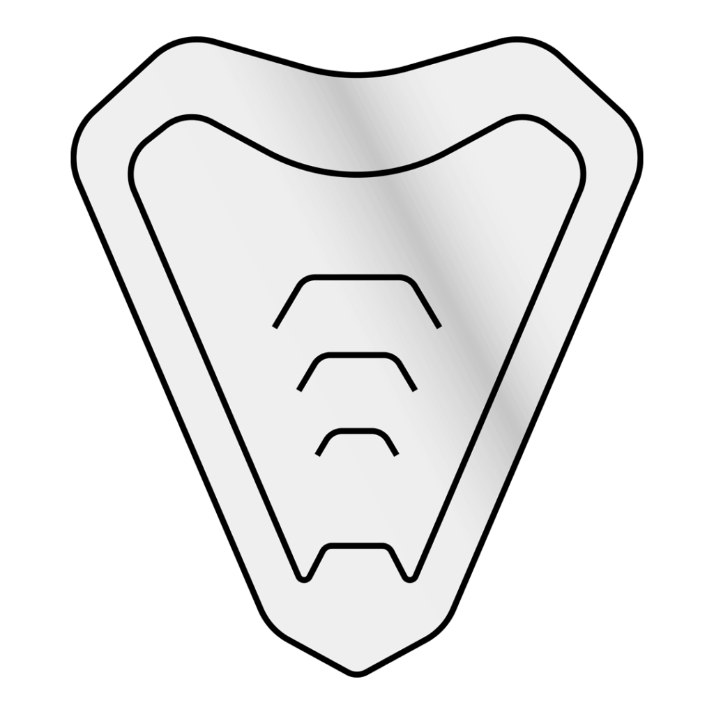 Commander kit chin vent White gloss