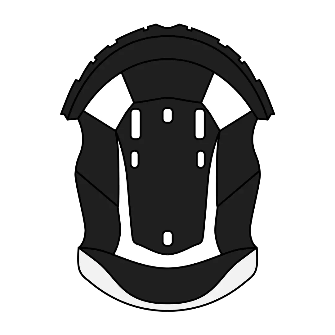 Aviator 2.3 crown padding - White / black