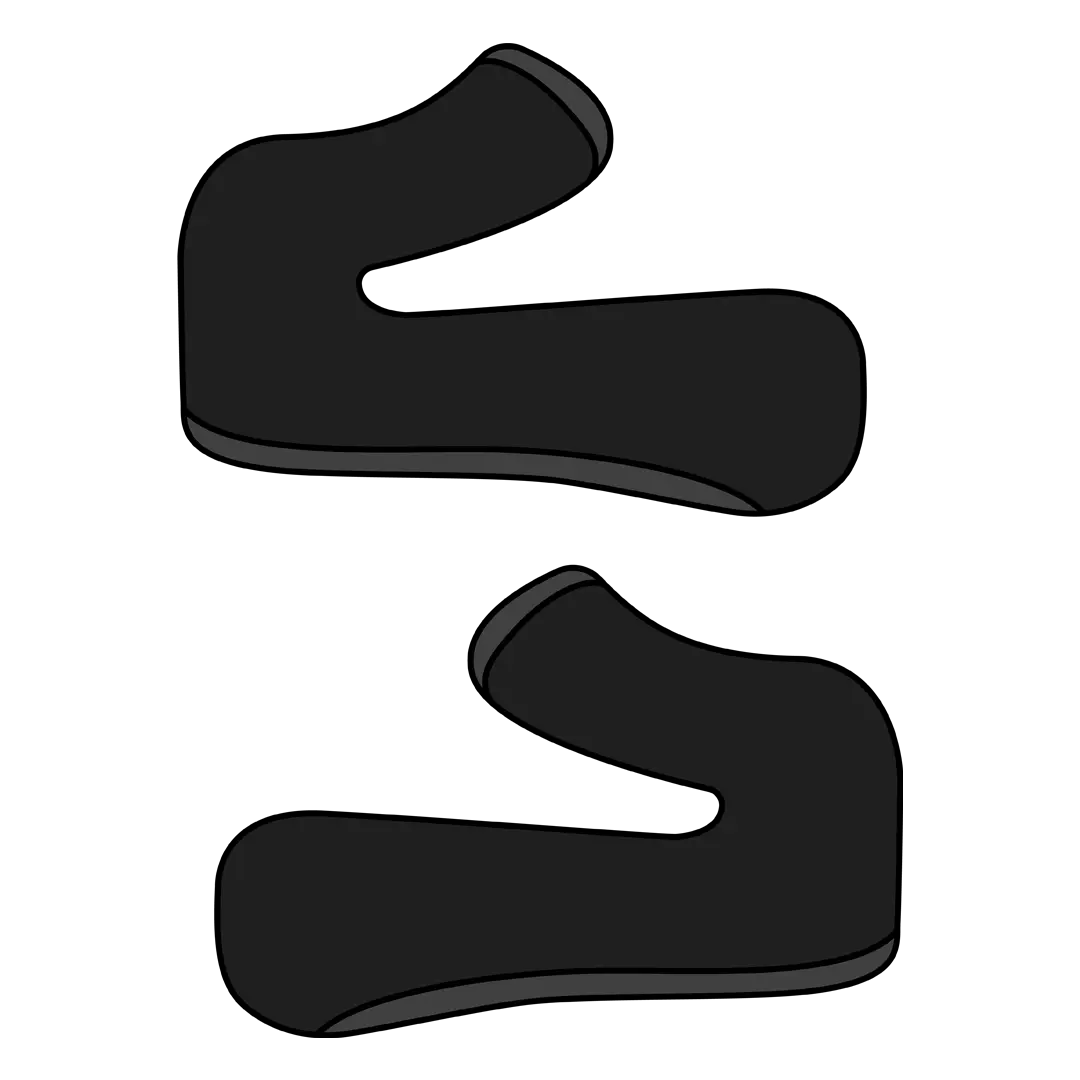Aviator 2.2 cheek pads - Black / white