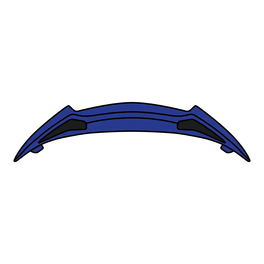 Twist 2.0 kit rear spoiler – Blue matt