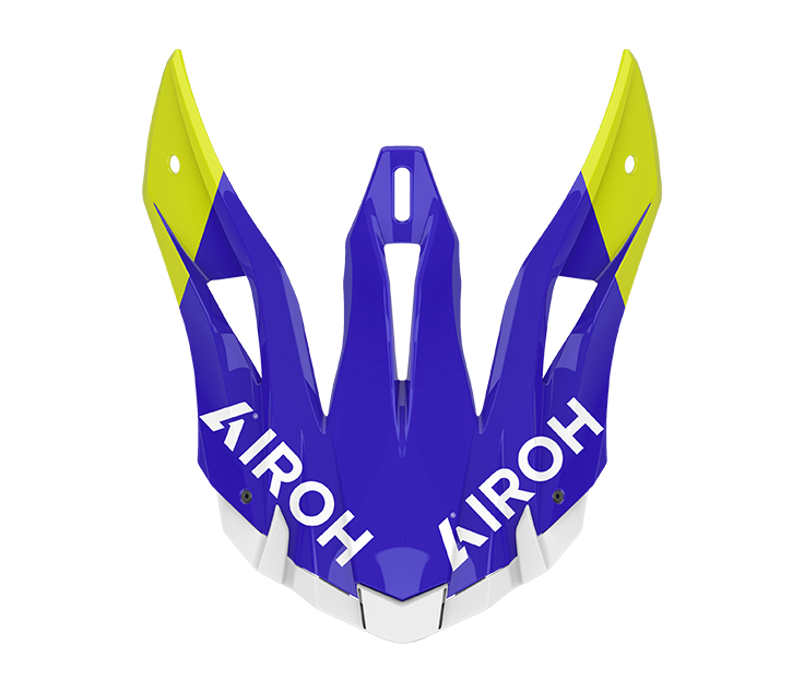 AVIATOR ACE 2 PEAK SHIELD blue/yellow gloss
