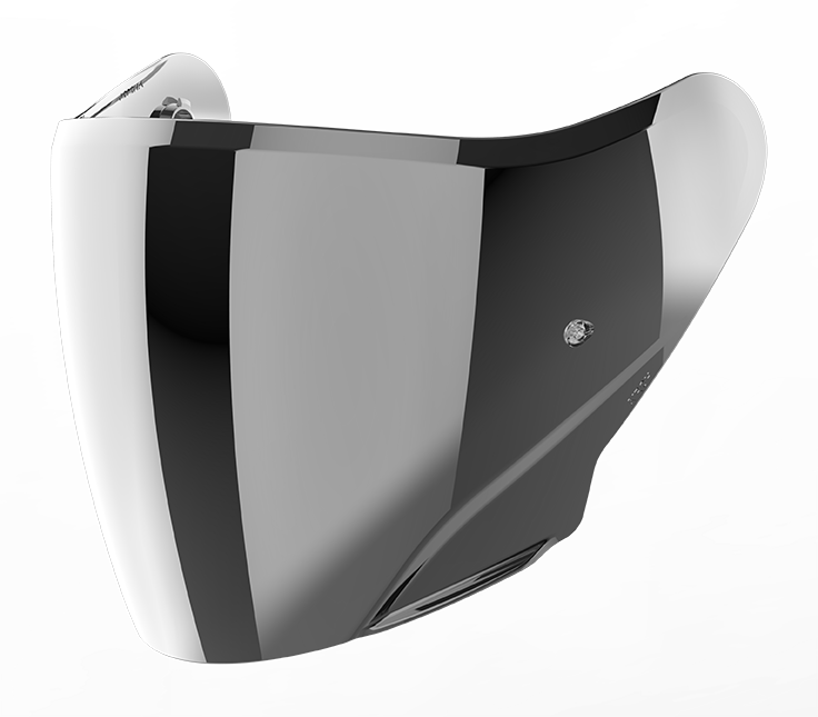 H 21 VISOR Silver Mirrored